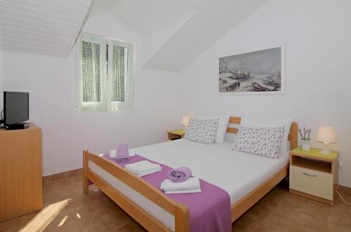 Postel nebo postele na pokoji v ubytování Apartment Zdenka