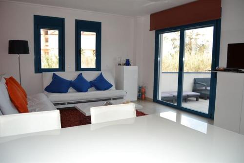 Postel nebo postele na pokoji v ubytování Las Olas Pili LOCDENIA