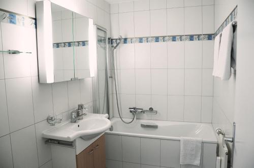 Koupelna v ubytování Haus Viktoria A