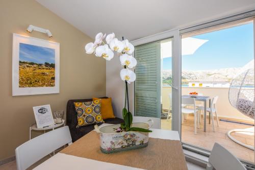 Ruang duduk di Villa Magena - Modern Apartments in Pag Center