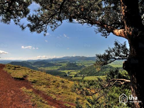 a view of the valley from the mountain at Maison de la Monne in Olloix