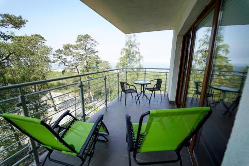 A balcony or terrace at Przy plaży