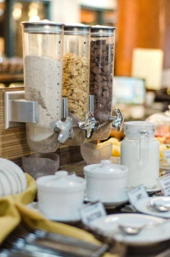 a food processor filled with different types of food at El Cielito Hotel - Baguio in Baguio