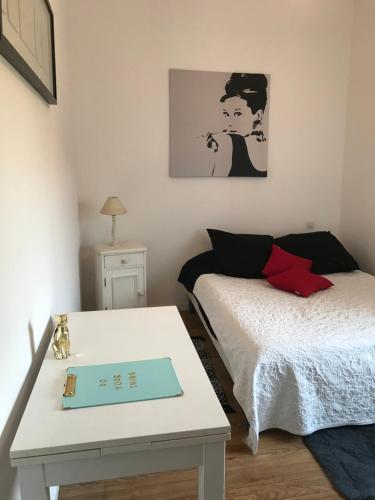 Кровать или кровати в номере Les chambres d’hôtes de Rânes