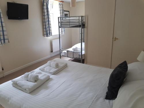 Glan Aber Hotelにあるベッド