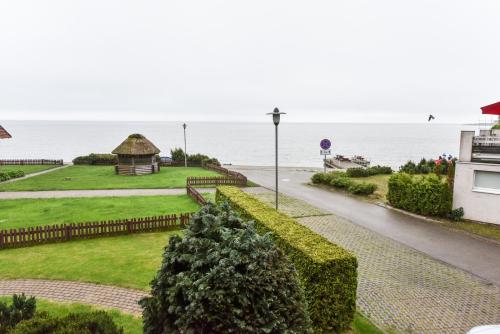 a view of the ocean from a house at Vila Baldininkas in Neringa