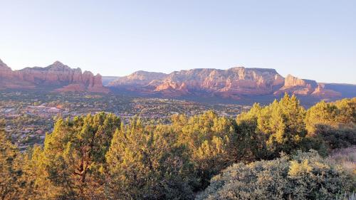 a view of a valley with mountains in the background at Sky Ranch Lodge in Sedona