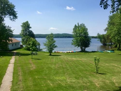 - un parc avec vue sur le lac dans l'établissement Tally Ho Inn, à Huntsville