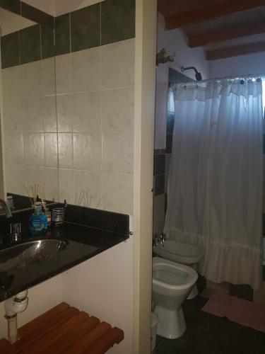 Kupatilo u objektu La Lechuza, casa amplia para 2 familias