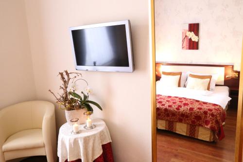 Una cama o camas en una habitación de In Piazza