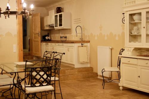 Dapur atau dapur kecil di Gästehaus Liebler