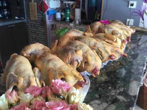 Makanan di atau berdekatan rumah tamu ini