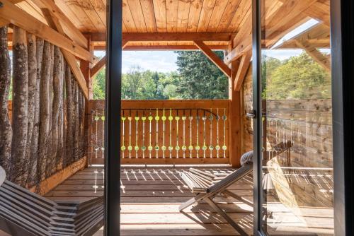 Balcone o terrazza di Domaine du Hirtz, Restaurant & Spa