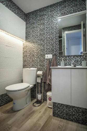 Vonios kambarys apgyvendinimo įstaigoje Apartamento Hidalgo