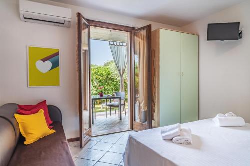A bed or beds in a room at Residence Nuove Terme