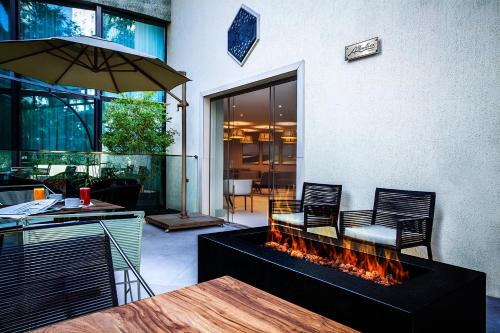 Posezení v ubytování Radisson Oscar Freire