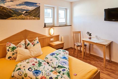 Un ou plusieurs lits dans un hébergement de l'établissement DAS EDELWEISS - Apartment Kuprian