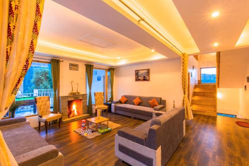 Posezení v ubytování Zostel Homes Theog (Shimla)