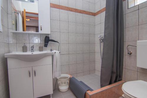 Koupelna v ubytování Villa Rustika