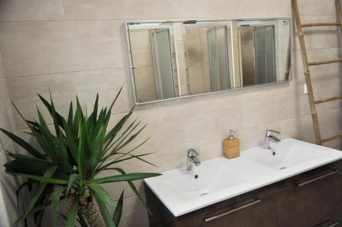 Bilik mandi di Green Element Guesthouse