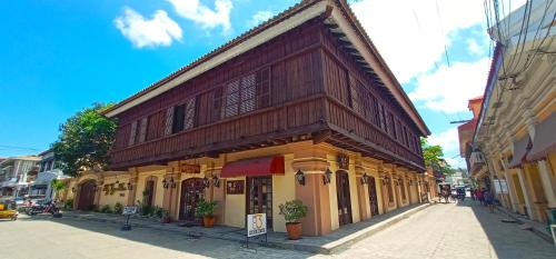 an old building on the side of a street at My Vigan Home Hotel in Vigan