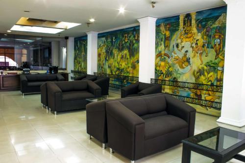 Χώρος καθιστικού στο Hotel Maya Yucatan