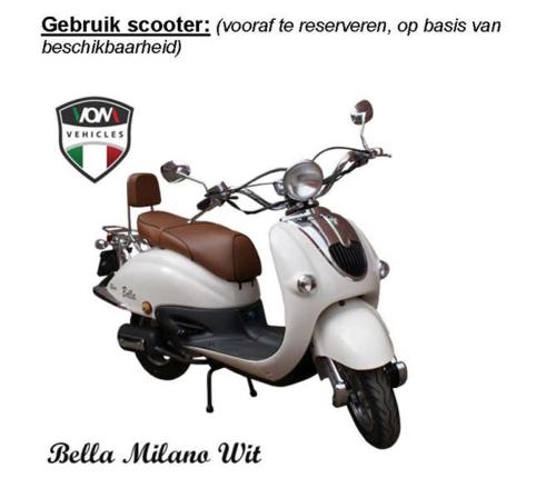 a white scooter with a brown seat at WK12 STUDIO in Cuijk
