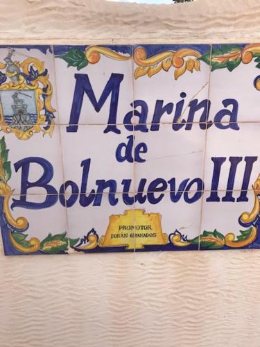 a sign that says marina be broulevard at Apartamento La Marina - VVMU057 in Bolnuevo