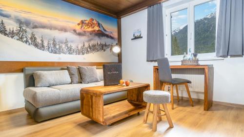 Ruang duduk di Boutique Hotel Olympia