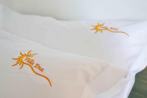 Letto o letti in una camera di Vila Ena