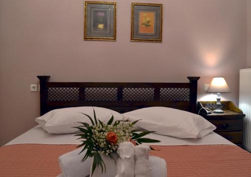 Ένα ή περισσότερα κρεβάτια σε δωμάτιο στο Harmony seaside apartments