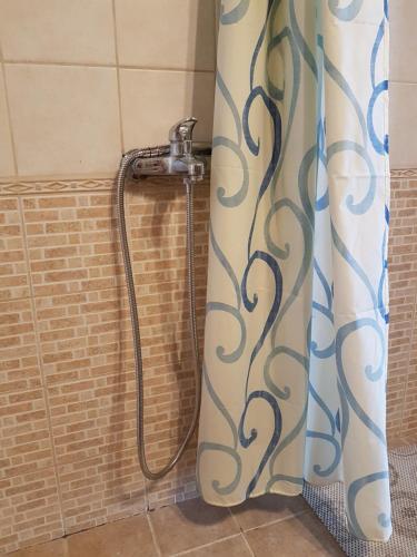 una ducha con manguera en un baño en BOHALI'S HOUSE, en Agios Gordios