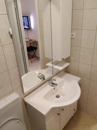 Koupelna v ubytování Šibenik Gorica Studio apartman 5XL