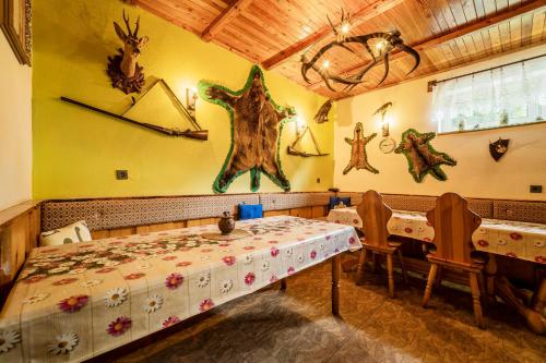 Postel nebo postele na pokoji v ubytování Penzion Trattoria