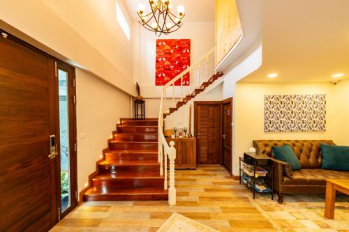 Zona de estar de Maneeya Park Residence
