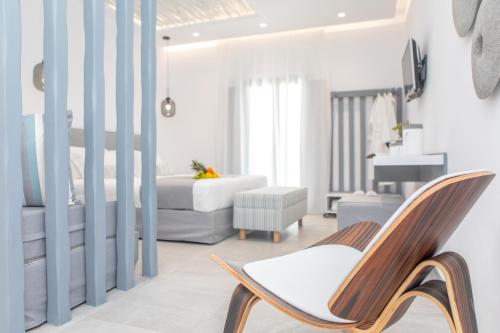 Posezení v ubytování Crystal Mare Suites