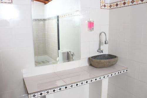 Koupelna v ubytování Dangin Kubu Resort & Restaurant