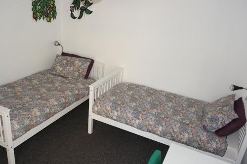 two beds sitting next to each other in a room at Igloo Hybrid in Nottingham
