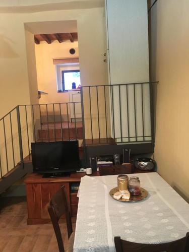 Ruang duduk di Loft De' Riccardi