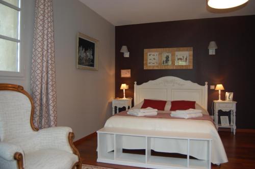 Ένα ή περισσότερα κρεβάτια σε δωμάτιο στο MAS DE LA RESPELIDO
