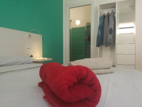 Ένα ή περισσότερα κρεβάτια σε δωμάτιο στο B&B Villa Napoli