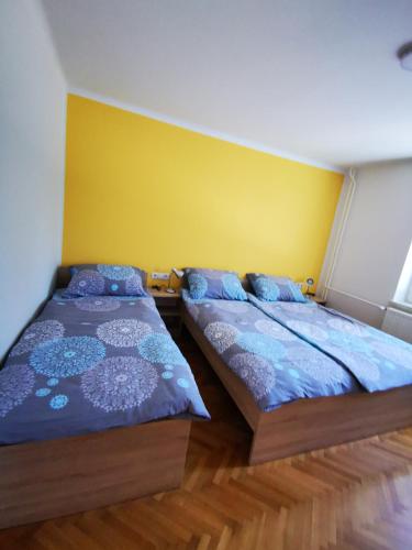Postel nebo postele na pokoji v ubytování Apartmaji Tomšič