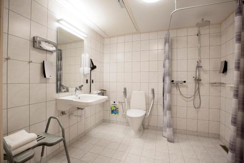 Et badeværelse på Agerskov Kro & Hotel