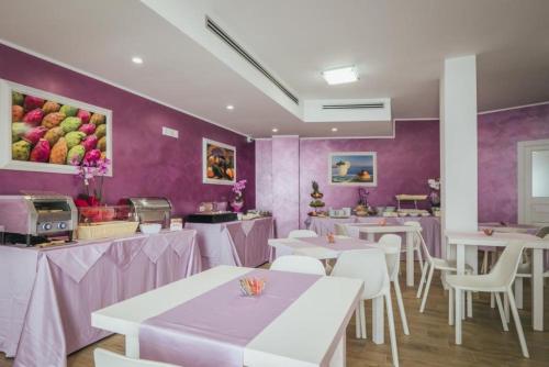 ห้องอาหารหรือที่รับประทานอาหารของ Le Vele di Balestrate