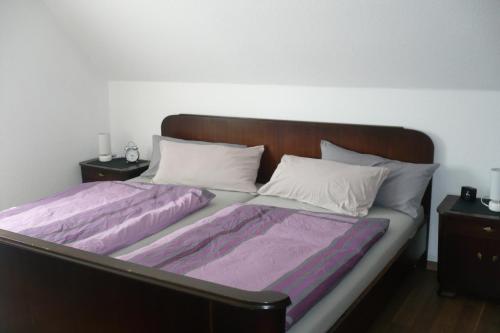 Postel nebo postele na pokoji v ubytování Ferienhaus Voß