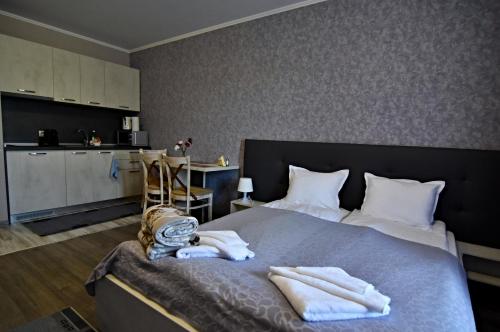 A kitchen or kitchenette at City Apartments