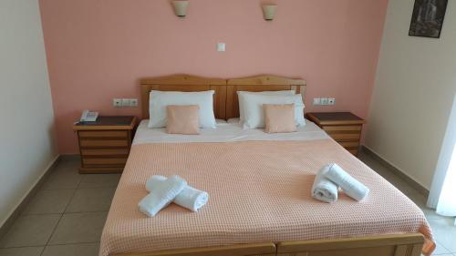 Hotel Patelisにあるベッド
