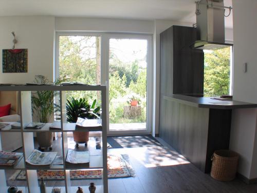 Η κουζίνα ή μικρή κουζίνα στο Ferienwohnung in Waldrandlage
