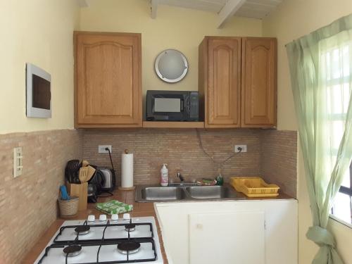 Una cocina o zona de cocina en SXM Spotters Paradise