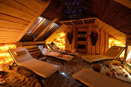 Гостиная зона в Hotel Żubrówka Spa & Wellness